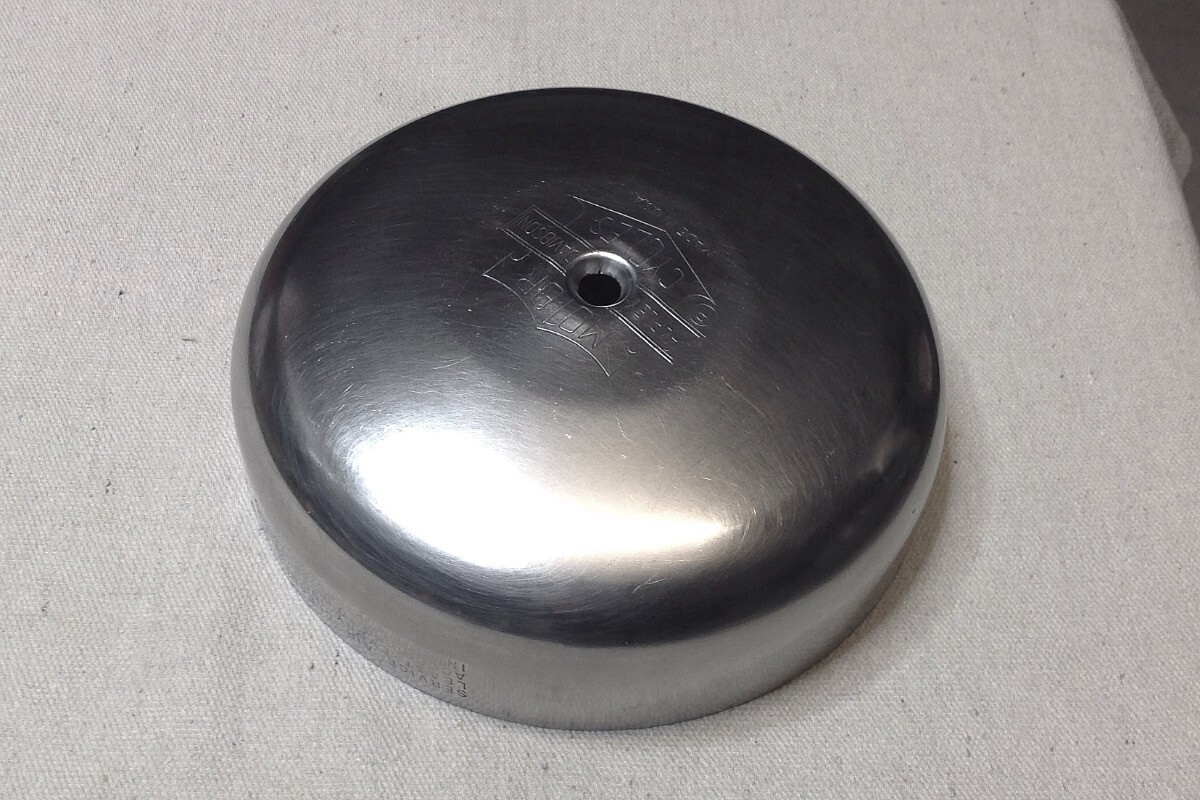 Harley Panhead Air Cleaner Cover, OEM, 195665 (Dished Center Screw