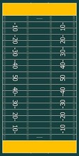 Generic Football field Cornhole Board Printed 3M Vinyl Wrap Set