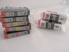 Canon Printer Ink Auth Sealed 221 Cartridges Yellow Black Red 220 B