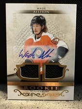 2021-22 Upper Deck Artifacts Hockey Wade Allison #117 Dual Patch Auto /149 RC