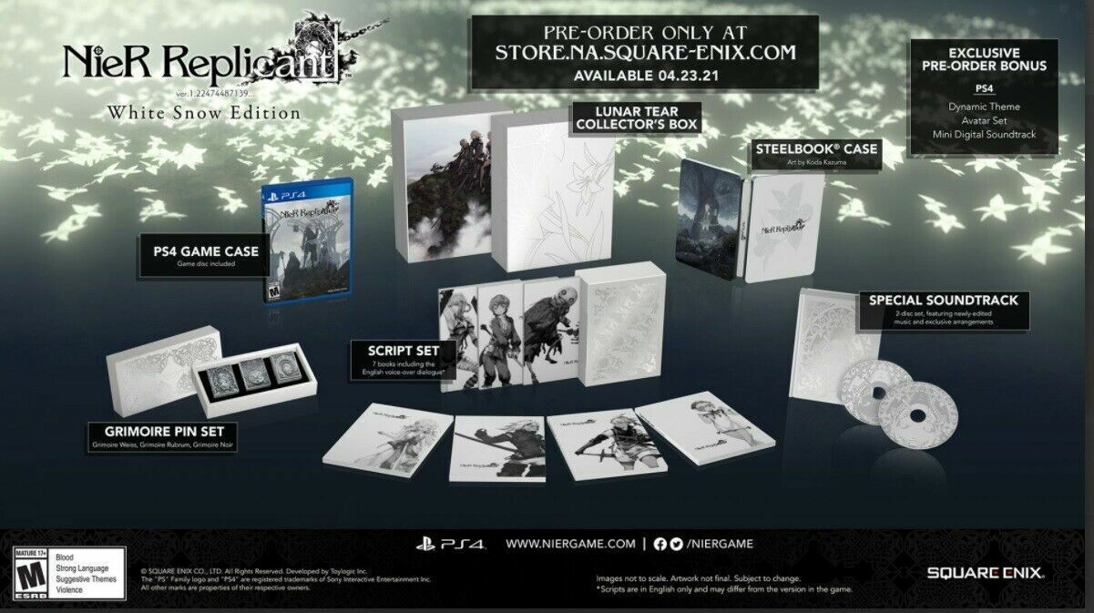 NIER REPLICANT VER.1.22474487139... WHITE SNOW EDITION [XBOX ONE] SOLD OUT