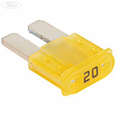 Genuine Ford 20 Amp 32 Volt Fuse Inline Blade Type Yellow 05/2018  