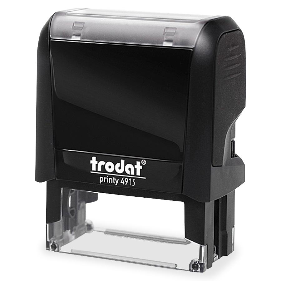 Tampon encreur Trodat 4915 noir 70x25 mm automatique à 6 lignes max
