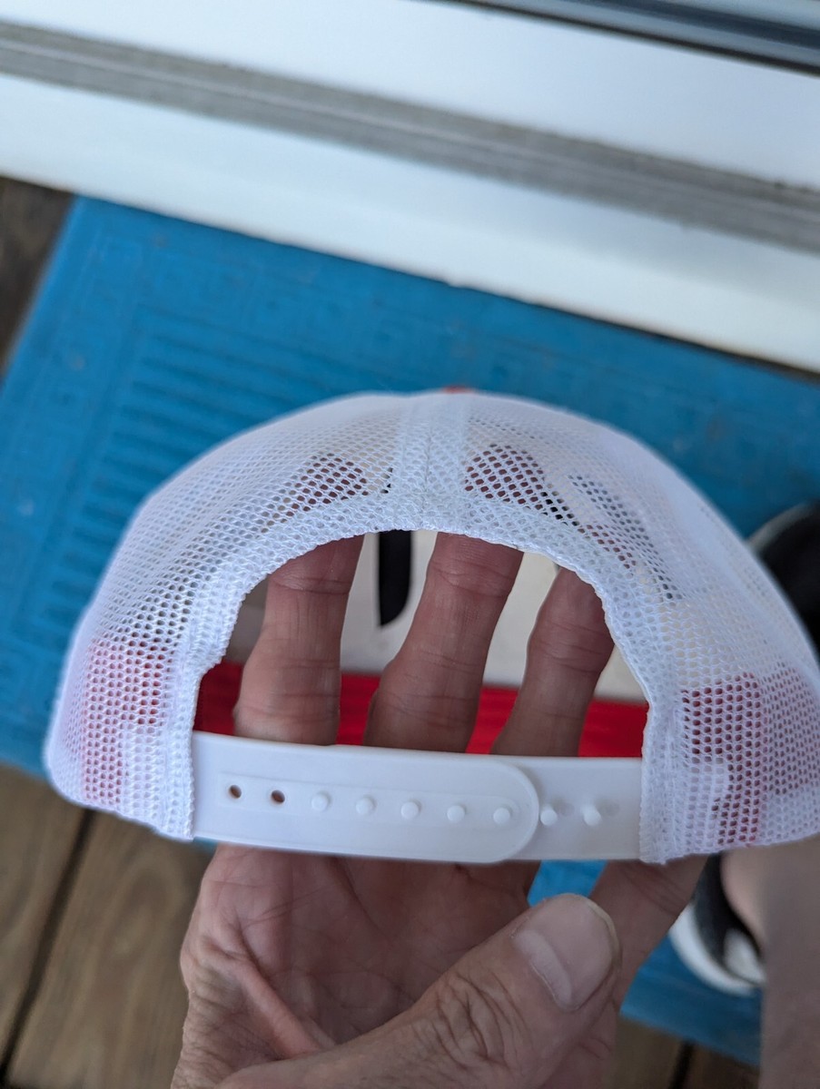Buccees Bucky Gas Station Red /White Trucker themed hat cap