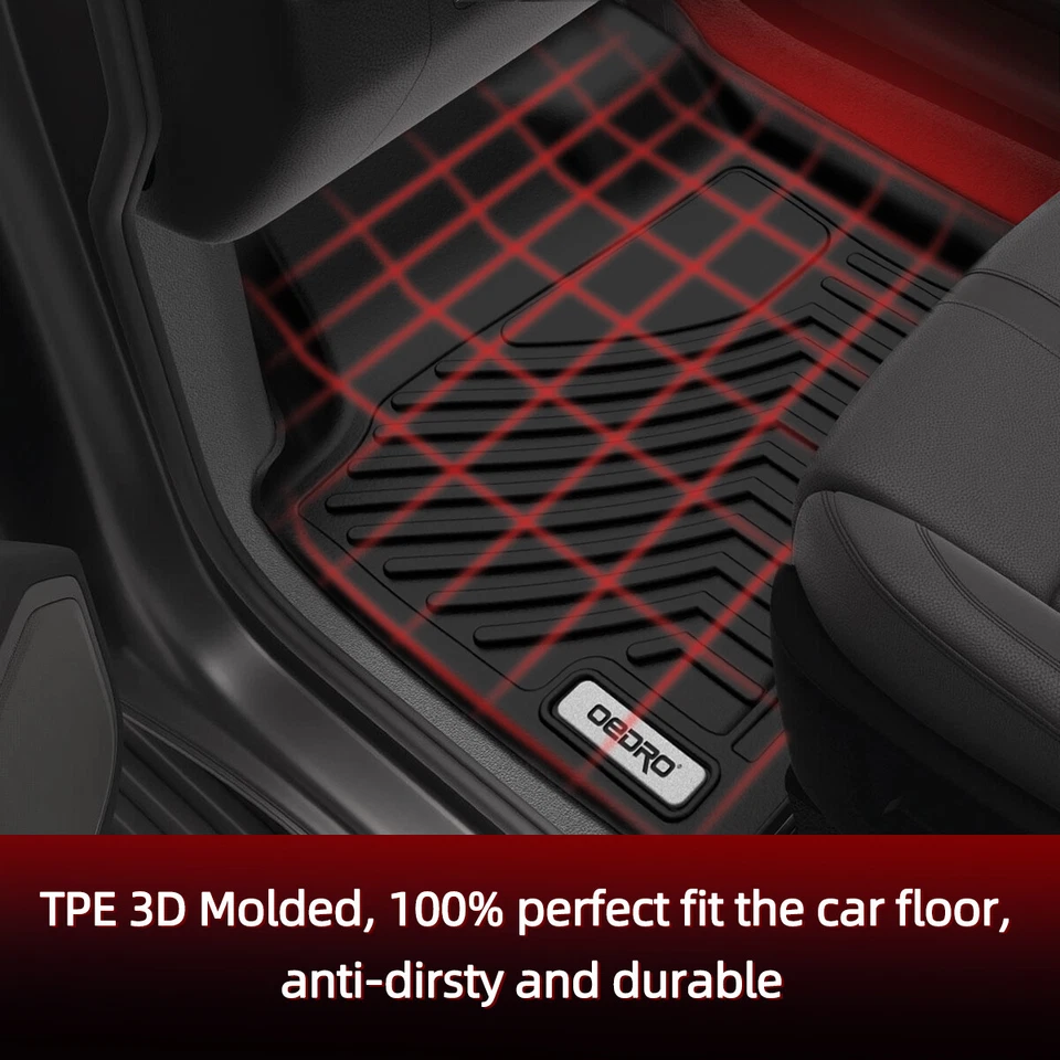 TPE Floor Mat Liners for 2014-2015 Nissan Altima / 2016-2020 Maxima All-Weather - Image 3 of 4
