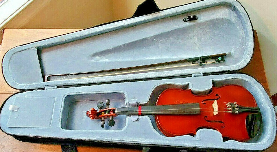 Vintage William Lewis & Son Violin Model 100 1/2 No. 3741 w/ Bow