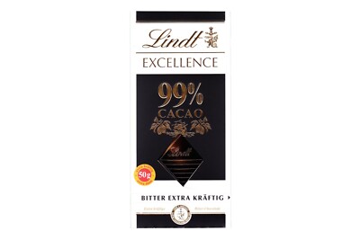 3x genuine LINDT Excellence 99% Cocoa   intense dark chocolate   TRACKED SHIP.