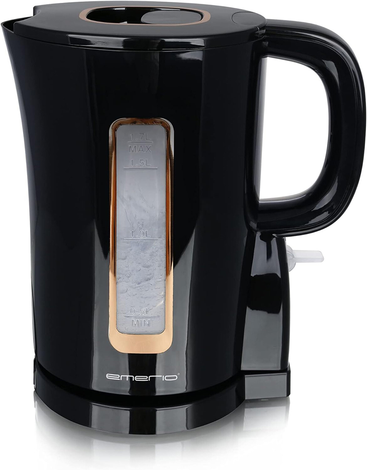 Wasser-Kocher Emerio WK-125130 schwarz 1.7 Liter Water-Kettle Boiler Tee-Kocher