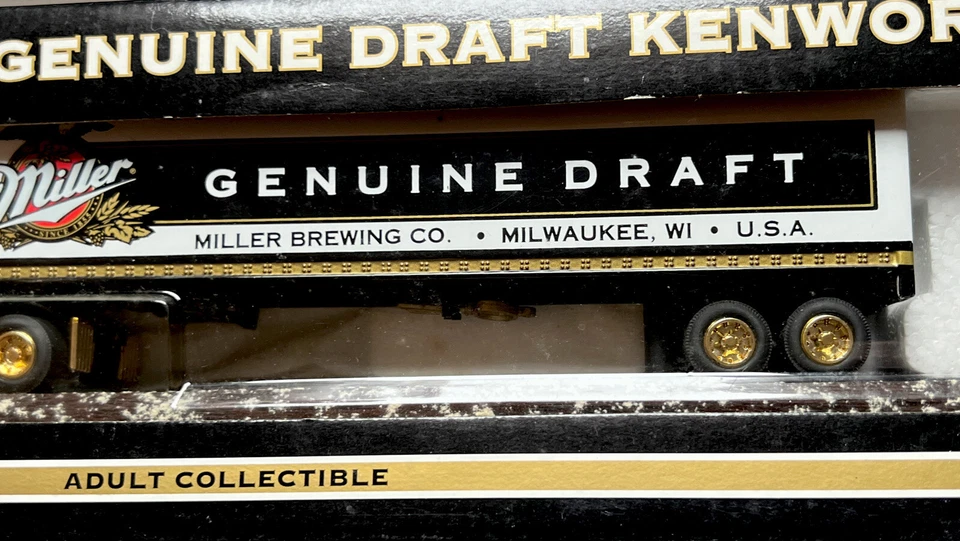 1996 MILLER GENUINE DRAFT KENWORTH SEMI TRUCK 1:64 LIBERTY SPEC DIE CAST NEW - Изображение 4 из 4