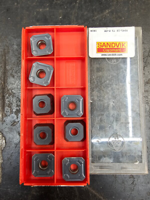 Qty 8 Sandvik R245 R245-12T3K-MM S30T Grade Carbide Inserts