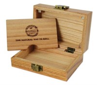 Raw Wooden Box Drehtray Spliff Box Tabakdose Holz Aufbewahrungsbox Tabak Rolling
