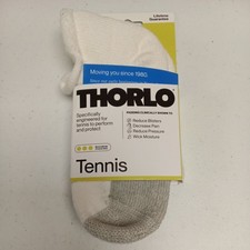 Thorlo Unisex Reduced Pressure Tennis Socks White Medium