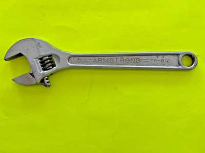 Vintage armstrong 12  Adjustable Wrench Forged In USA