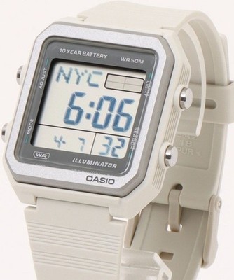 Casio Collection W-221H-8AJF Elfenbein Armbanduhr Digital Pop aus Japan Neu