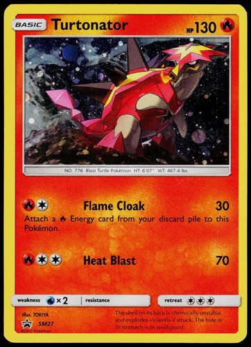 Turtonator - SM27 Sun & Moon Promo - Holo Pokemon LP (Promo)