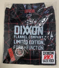 Dixxon Flannel Long Sleeve Shirt = SLAYER = Men’s 2XL = New with Tags = NIB 