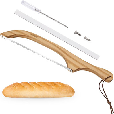 Sourdough Bread Knife, Bread Slicer for Homemade Bread,15.7'' Serrated, Bow Desig