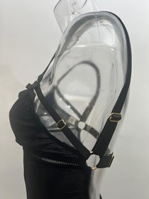 Bordelle black mesh body 