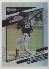 2021 Panini Donruss Variation Career Stat Line 66/128 Christian Yelich #200 0k1s