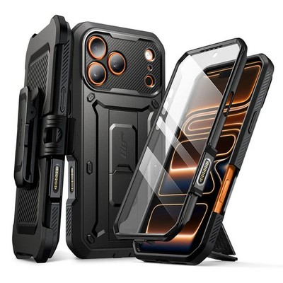 Outdoor Hülle passend für iPhone 17 Pro Max Case Robust Schutzhülle Clip Schwarz