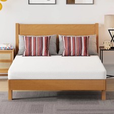 5 Inch Full Mattress | Medium Firm | Gel Memory Foam Mattress | White | Bed in