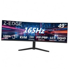 Z-Edge Ultrawide Curved Computer Monitor, DQHD 5120x1440, 165Hz 49 inch