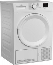 Beko 8kg Condenser Tumble Dryer - White - B Energy Rated DTLCE80041W