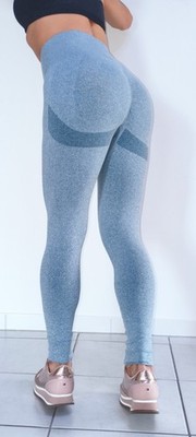Damen Yoga Sport Leggings (Größe L) Push Up Blickdicht Hose Warm Leggins Sexy Po