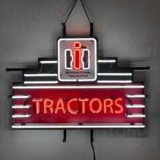 US STOCK International Harvester Tractors Neon Sign 24"x20" Garage Store Decor