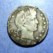 1913-D Barber Quarter  Fine details