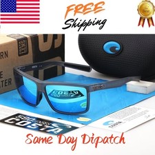 NEW IN BOX Costa Rinconcito 580p Polarized Sunglasses (Smoke/ Blue Mirror)