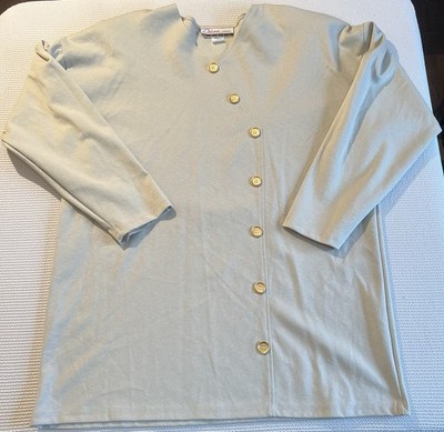 Vintage Womens Diana Marco Tunic with Button Details Shoulder Pads Size 14
