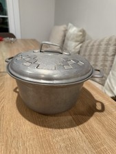 Vintage Balco Hammered Aluminum Pot & Lid Che...