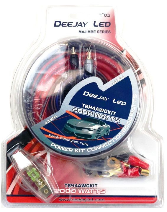 Deejayled TBH4AWGKIT Комплект Djl 4ga Держатель предохранителя Rca и Многое другое