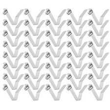 40pcs 4.8x6.5x30mm Single Button V-Shaped Paddle Snap Spring Clips Solid Head