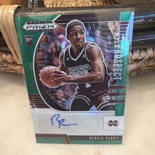 2020-21 Panini Prizm Prospect Auto Reggie Perry #PA-RP Green Prizm (AU, RC)