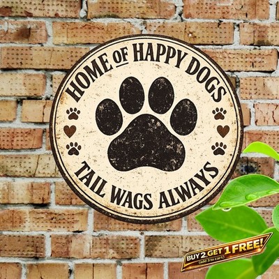 Spoiled Hearts Live Here Round Wall Decor 8x8 Aluminum Metal Sign