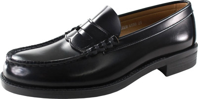 Haruta Men's Traditional Loafers 3E Synthetic Leather Black 6550 Japan