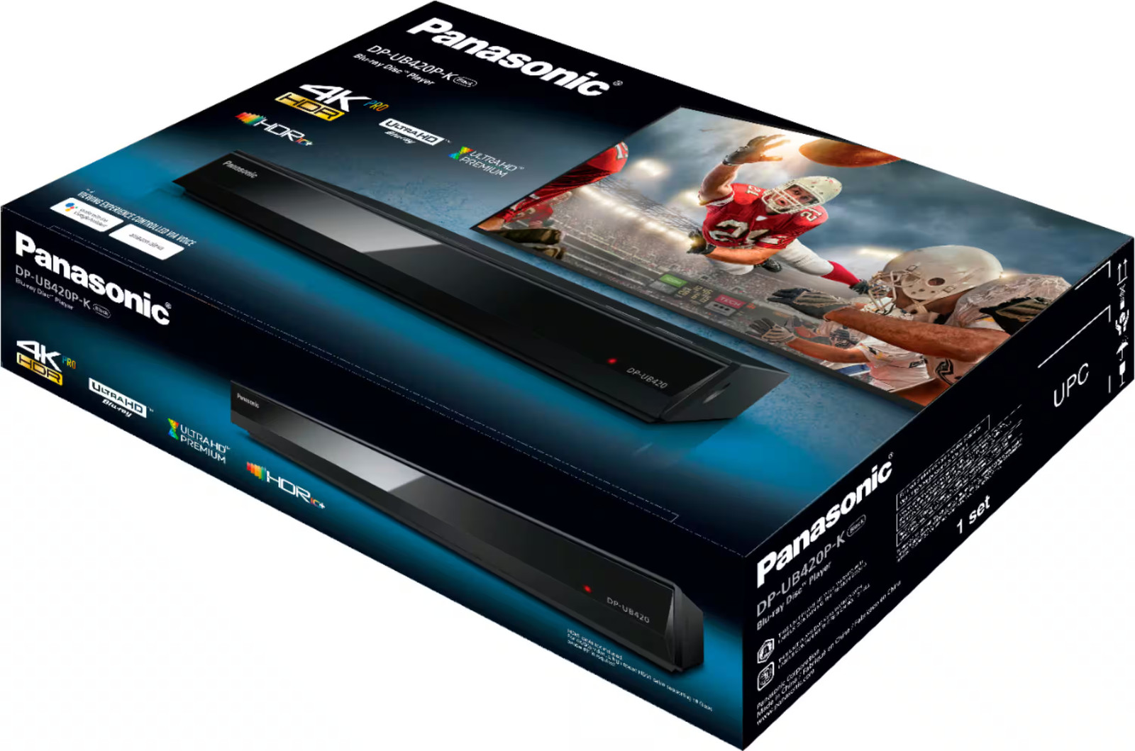 Panasonic - Streaming 4K Ultra HD Hi-Res Audio DVD/CD/3D Wi-Fi Built-In Blu-R...