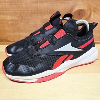 Reebok Mens 7 XT Sprinter Slip On Sneakers Boys Red Black Shoes