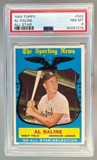 1959 Topps 562 Al Kaline All-Star PSA 8 60051219