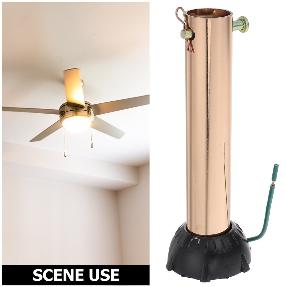 Metal Ceiling Fan Extension Rod Black Downrod for High Ceiling Fans ...