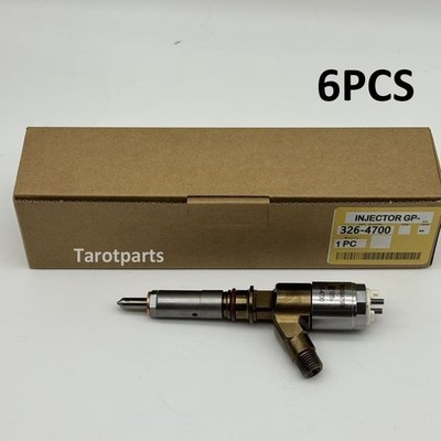 New 6× Diesel Fuel Injector 3264700 Caterpillar C6 C6.4 Engine CAT320D Excavator