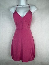 Windsor Light Pink Glitter Sparkle Formal Cocktail Dress Homecoming Size Small