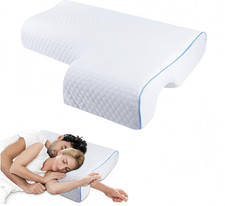 Side Sleeper Pillow with Arm Hole, Upgraded Shoulder Relief System for Neck Pain