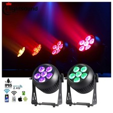 2pc Smart Dj Uplights 6x20W Waterproof Battery Wireless led Par Light outdoor