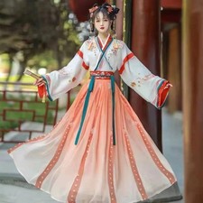Chinese Traditional Hanfu Dress Women Han Dynasty Ancient Princess Dance Costume