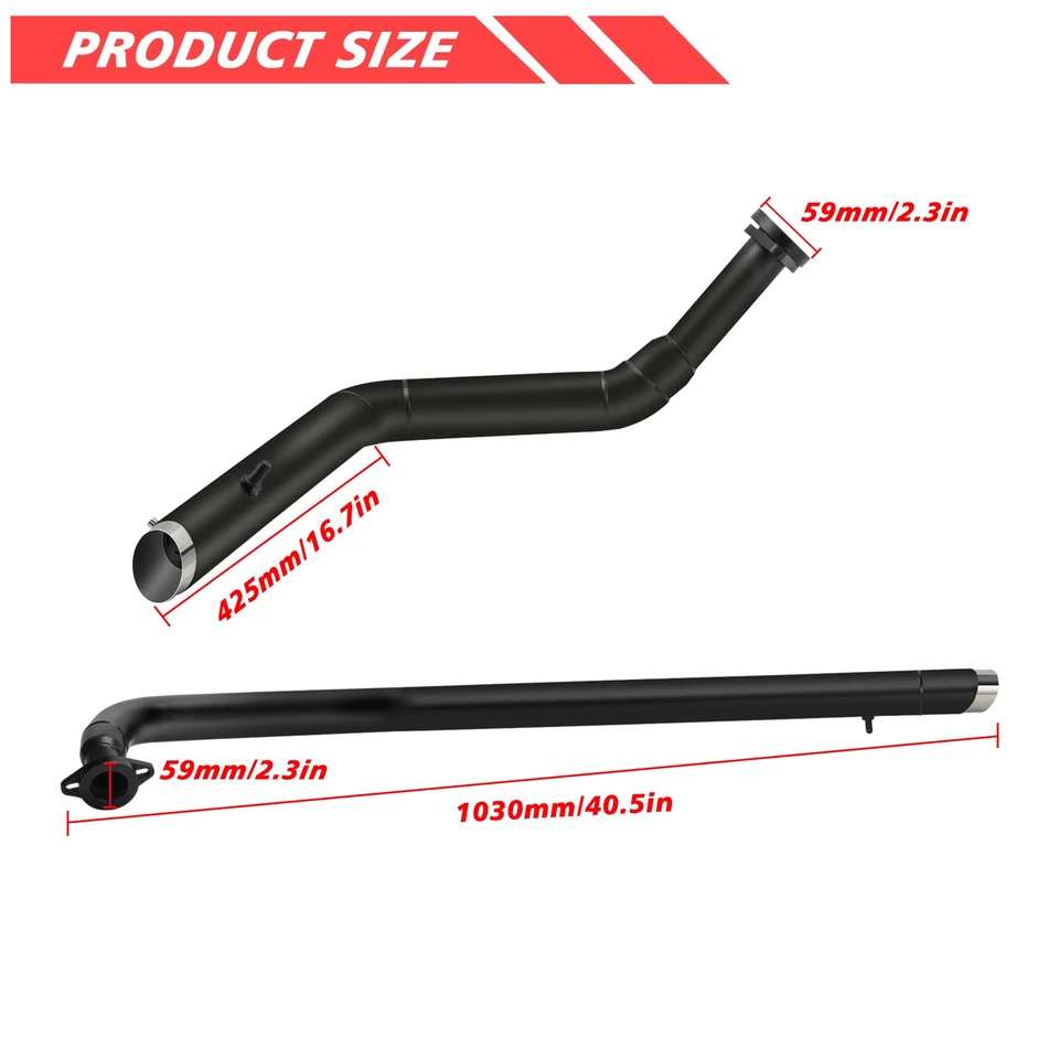 2 Into 2 Exhaust Pipe Systems For Suzuki Boulevard C50 T/C M50 VL800 Volusia 800 - Image 4 of 4