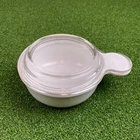 Vintage Corning Ware French White Grab-It Bowl with Pyrex Glass Lid 15oz