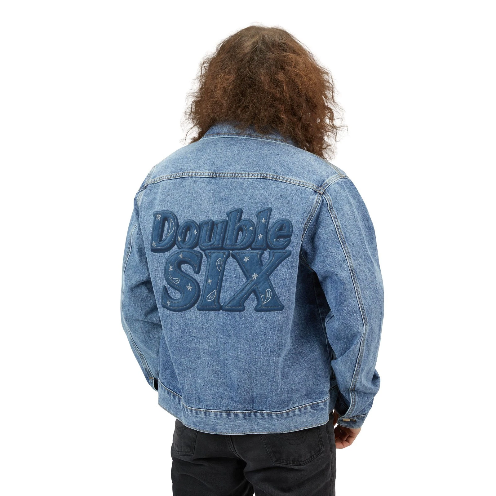 DoubleSIX Embroidered Denim Jacket.